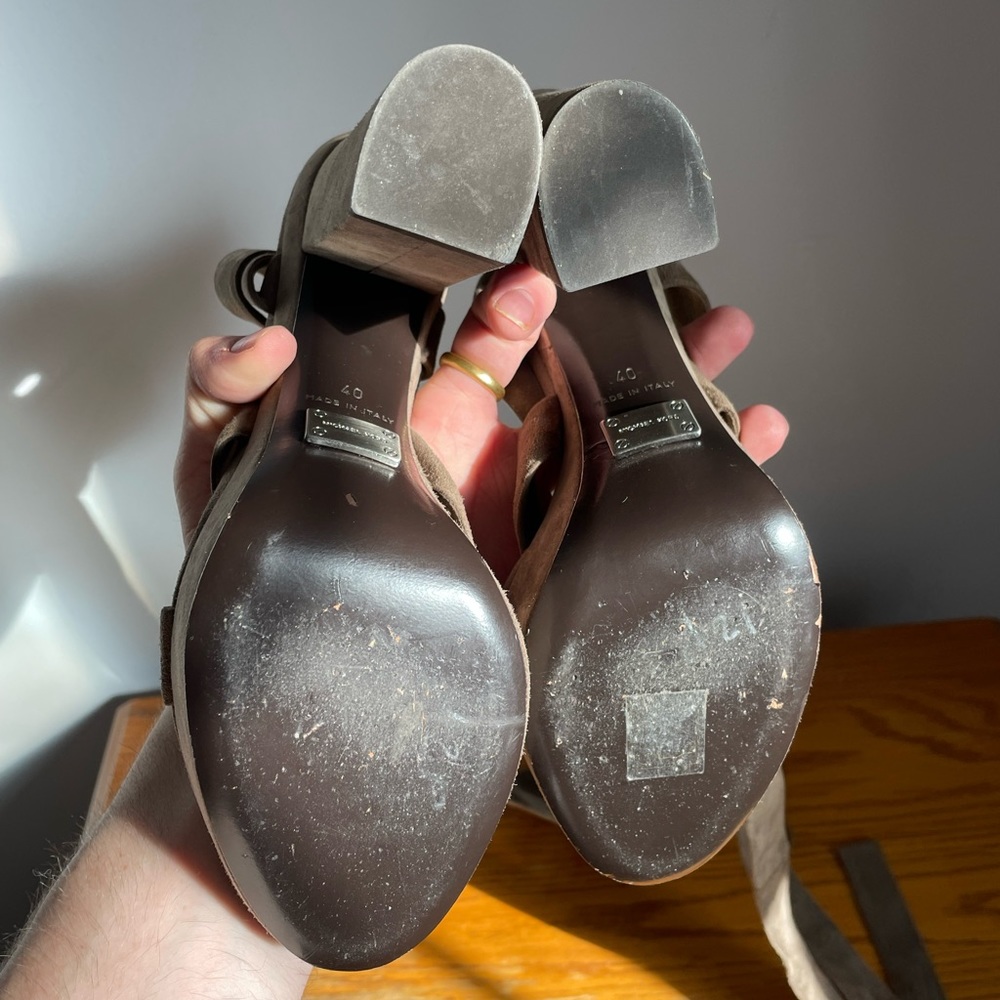 Michael Kors Collection Alyce Suede Sandals Size EU 40 - Picture 4 of 6